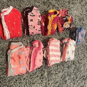 Kickee Pants Printed Footies with Zippers (Bundle)